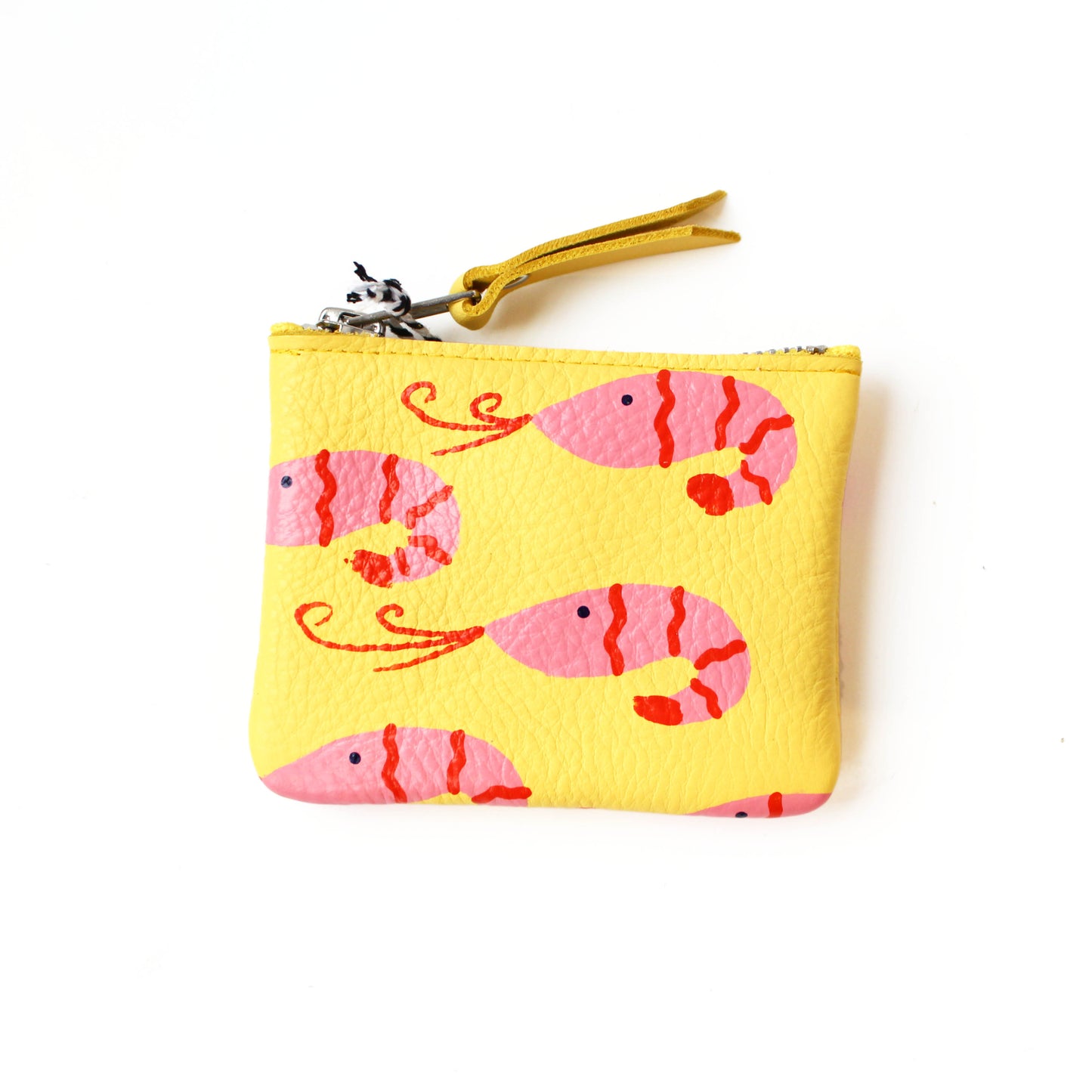 Hand-Painted Prawn Coin Purse