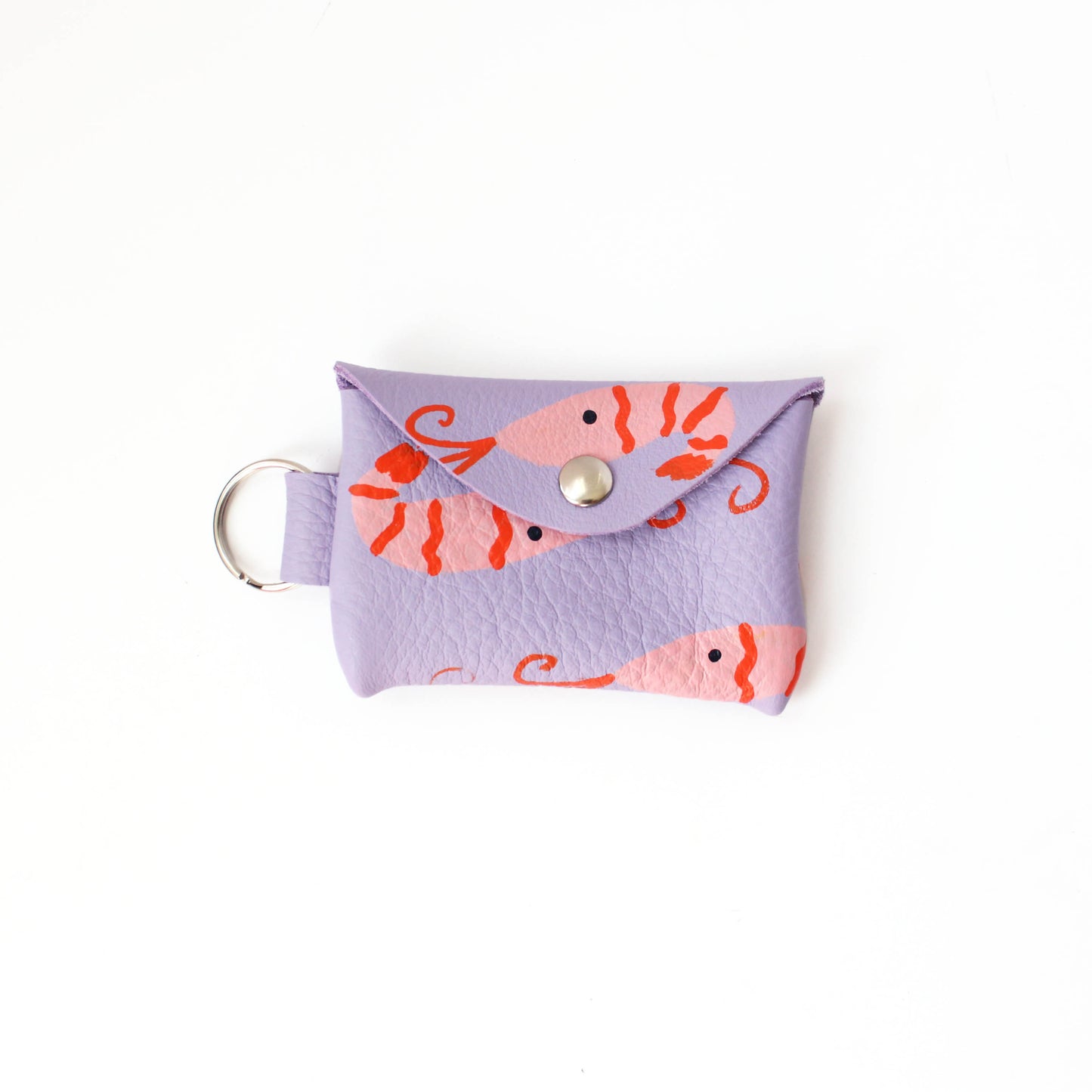 Hand-Painted Prawn Keyring