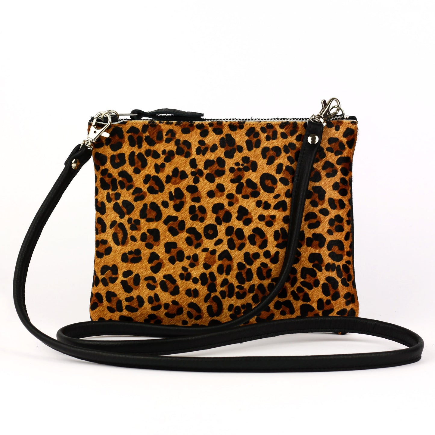 Leopard Leather Crossbody