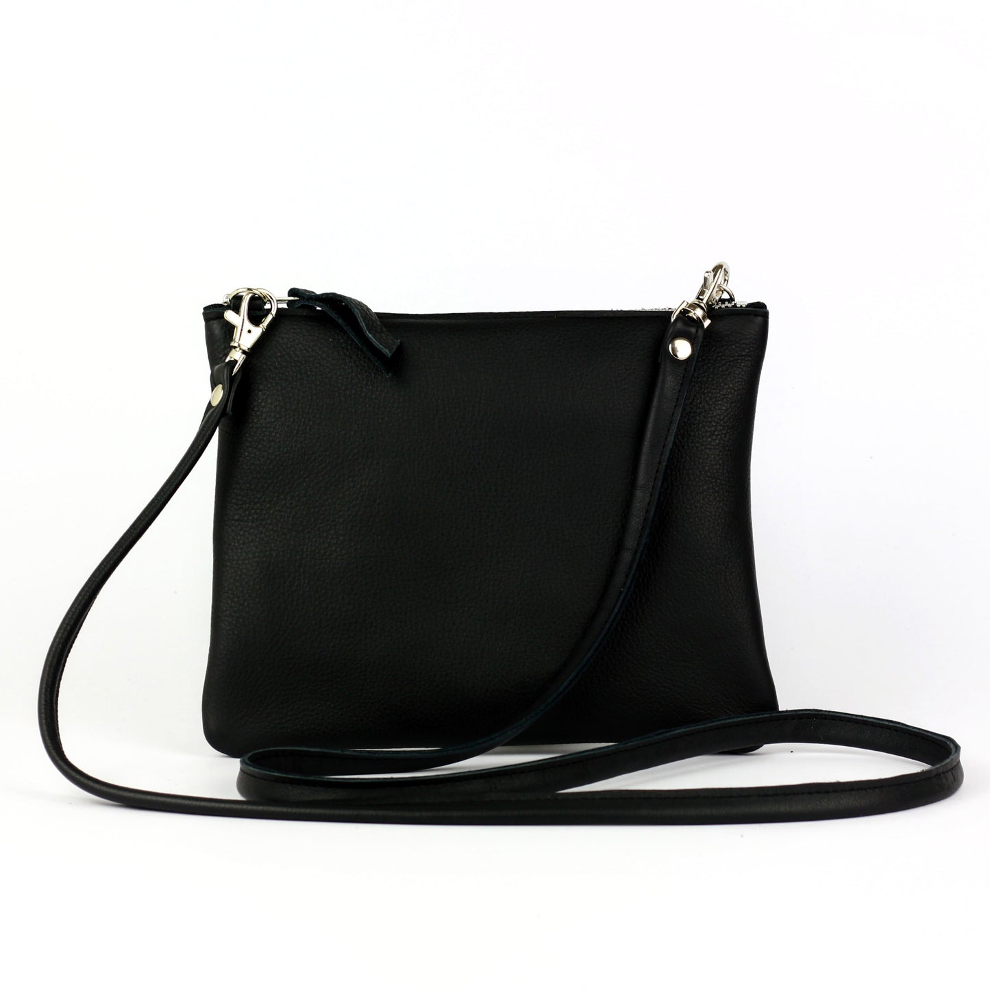 Black Leather Crossbody