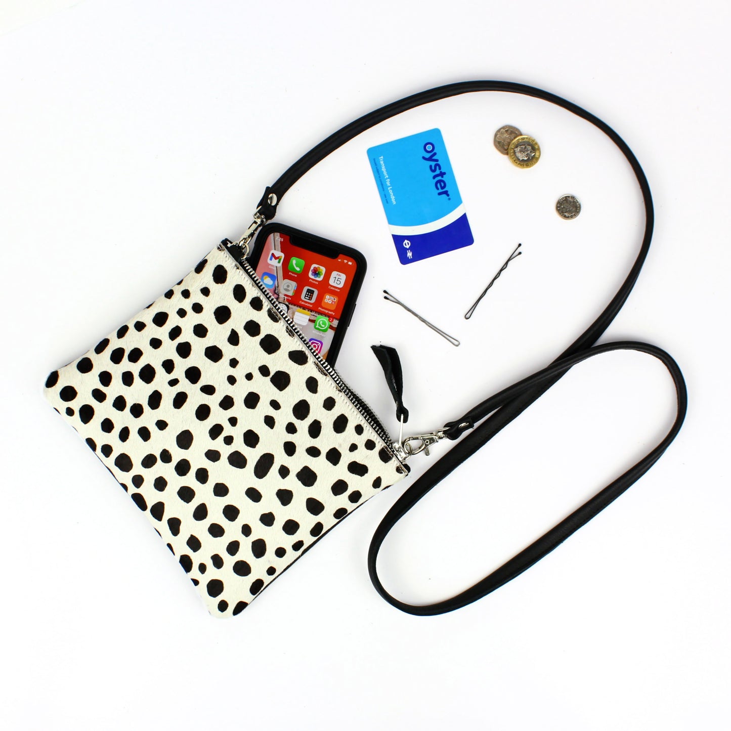 Spotty Leather Crossbody