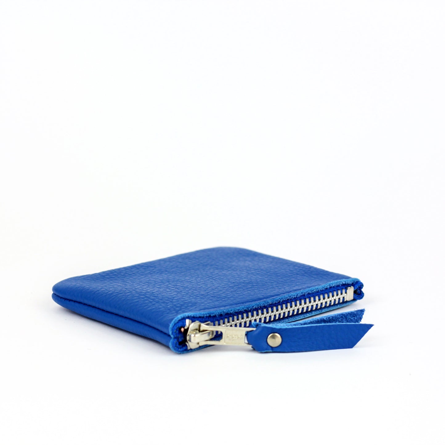 Cobalt Leather Coin Purse