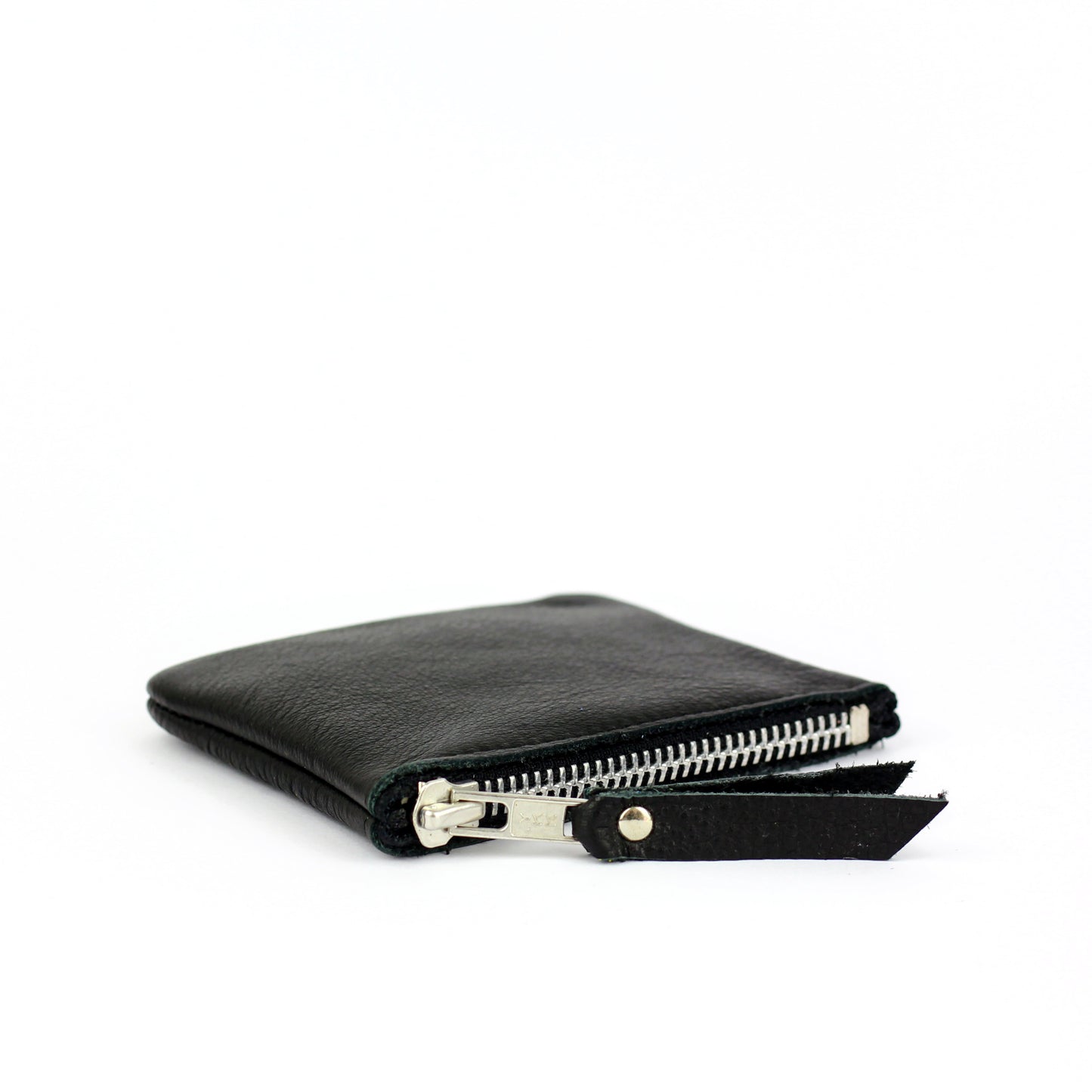 Black Leather Coin Purse