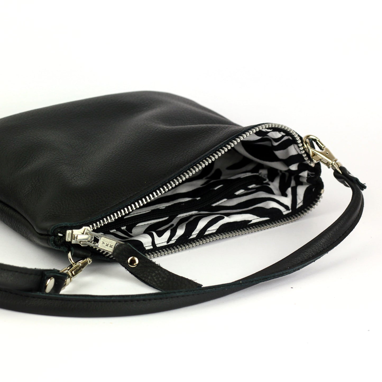 Black Leather Crossbody