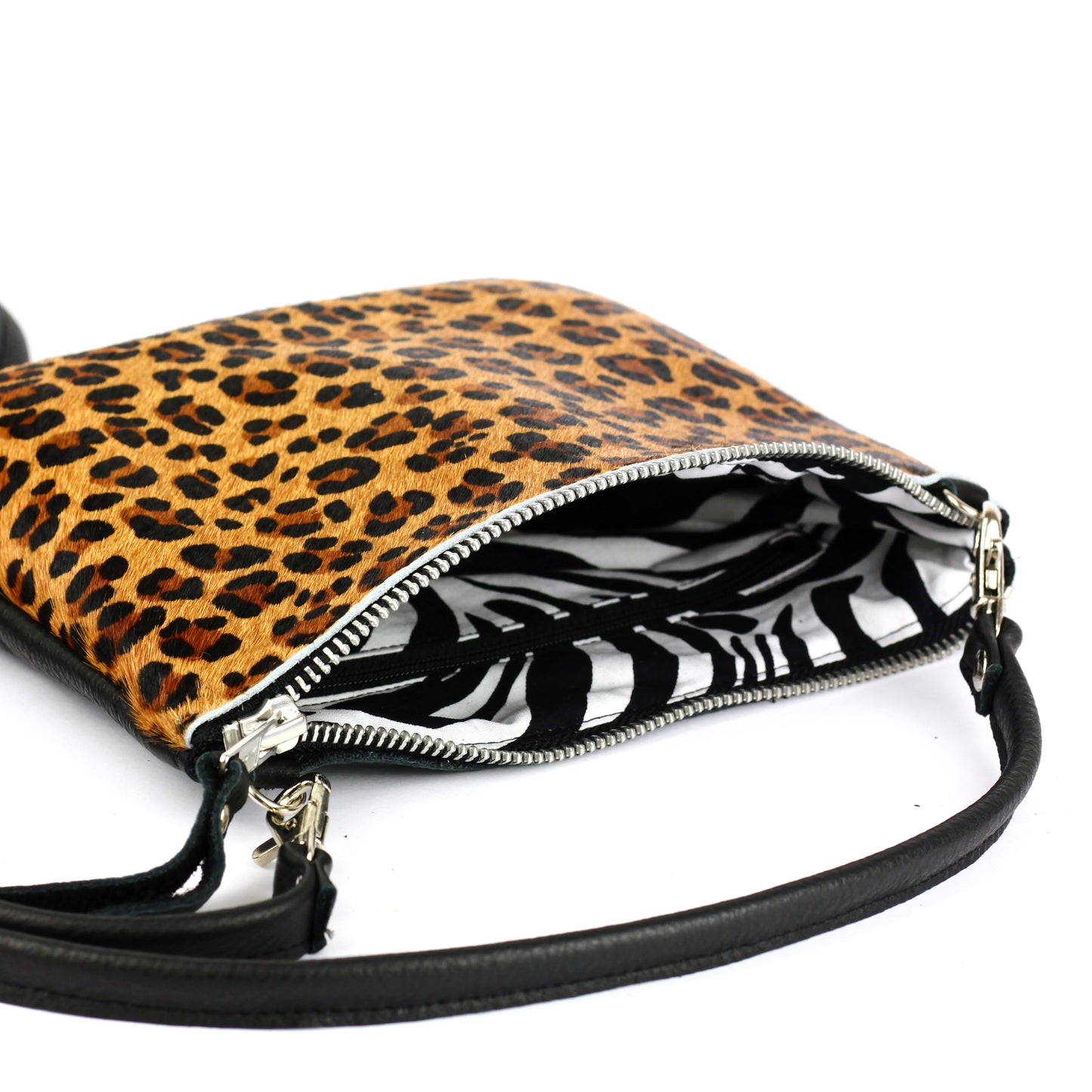 Leopard Leather Crossbody