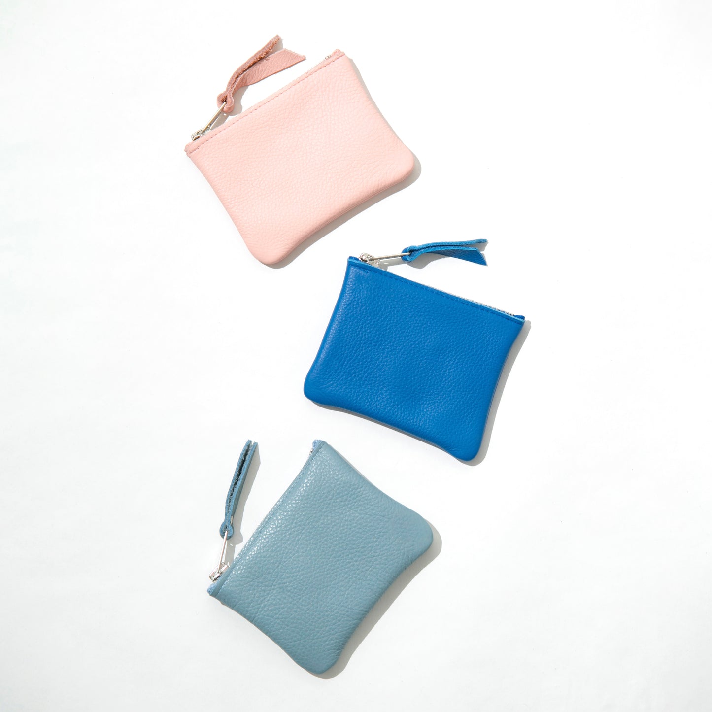 Cobalt Leather Coin Purse