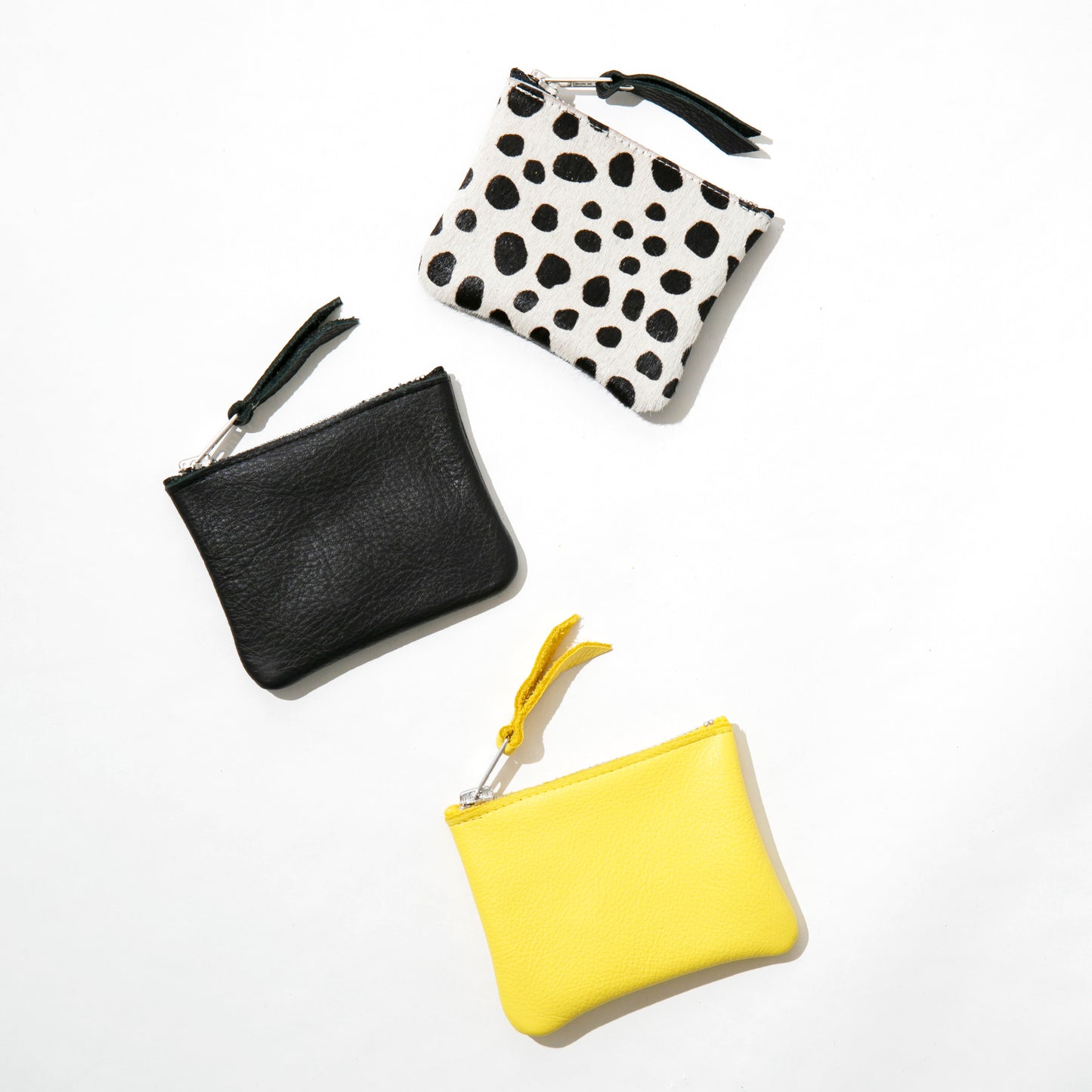 Black Leather Coin Purse