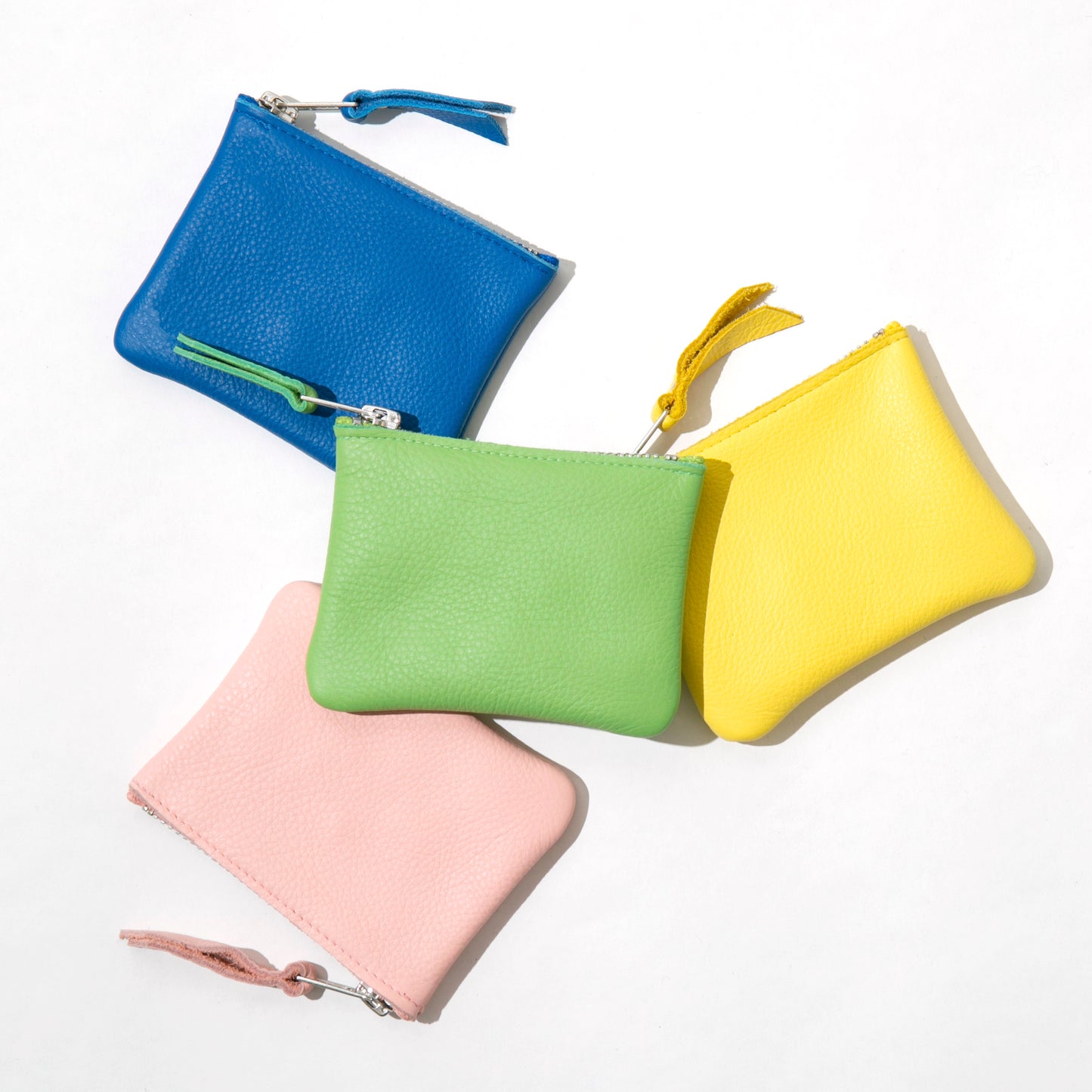 Cobalt Leather Coin Purse