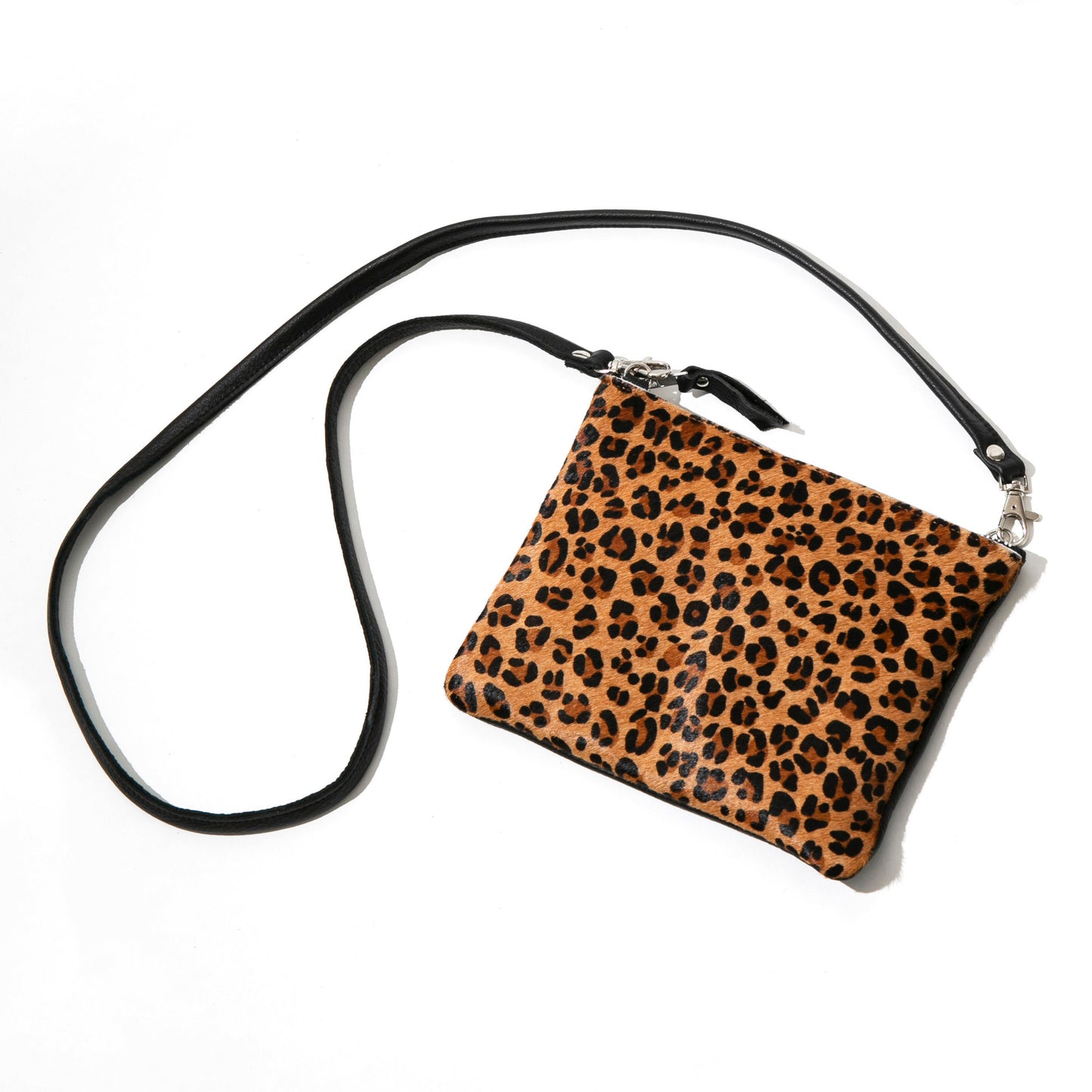 Leopard Leather Crossbody