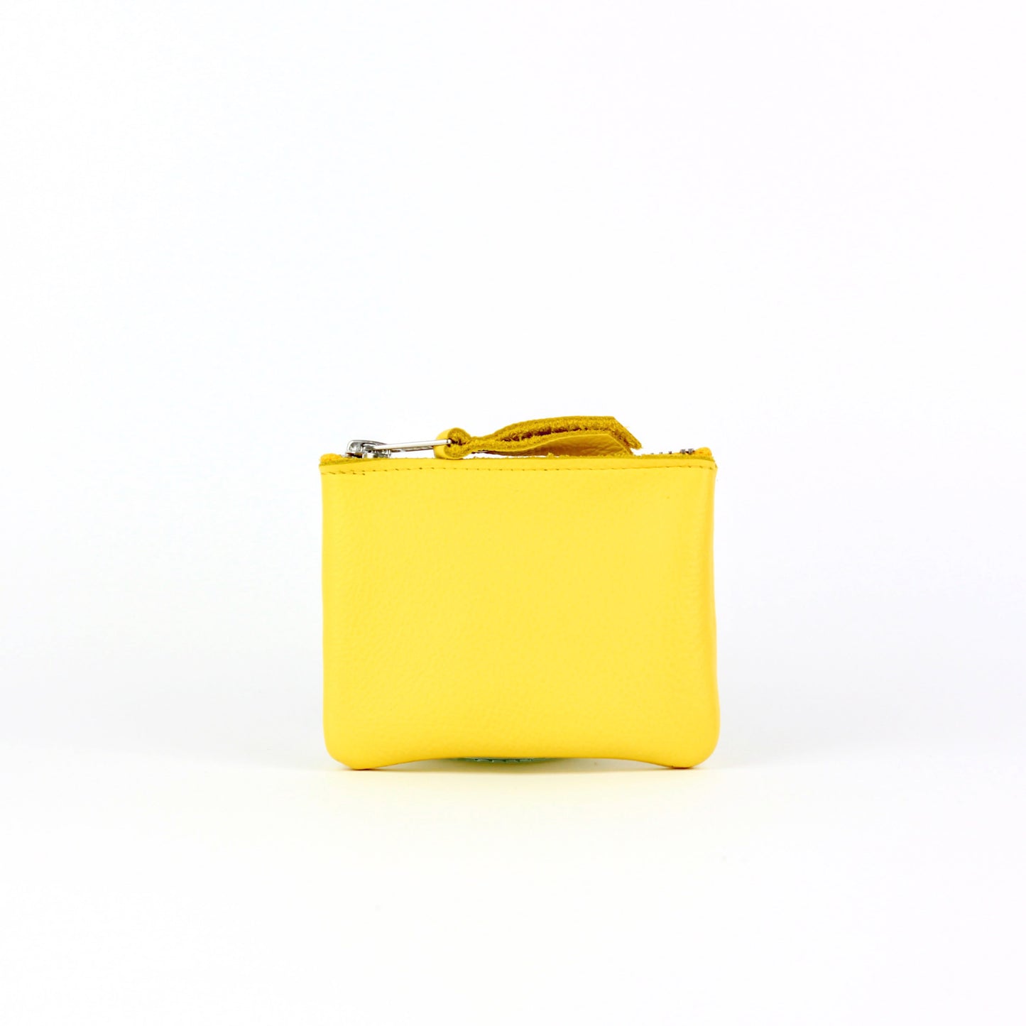 Yellow Leather Coin Purse