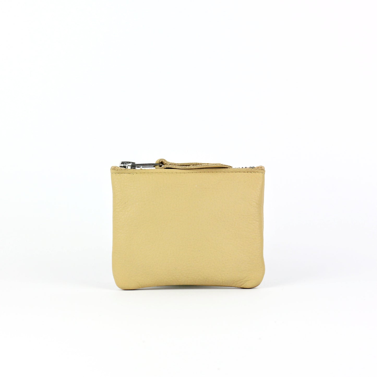 Beige Leather Coin Purse