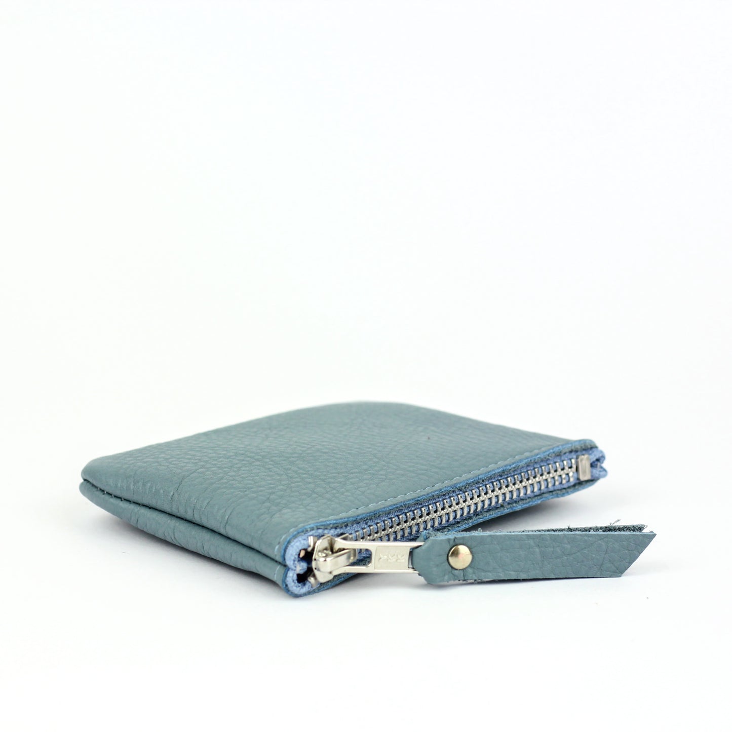 Pale Blue Leather Coin Purse