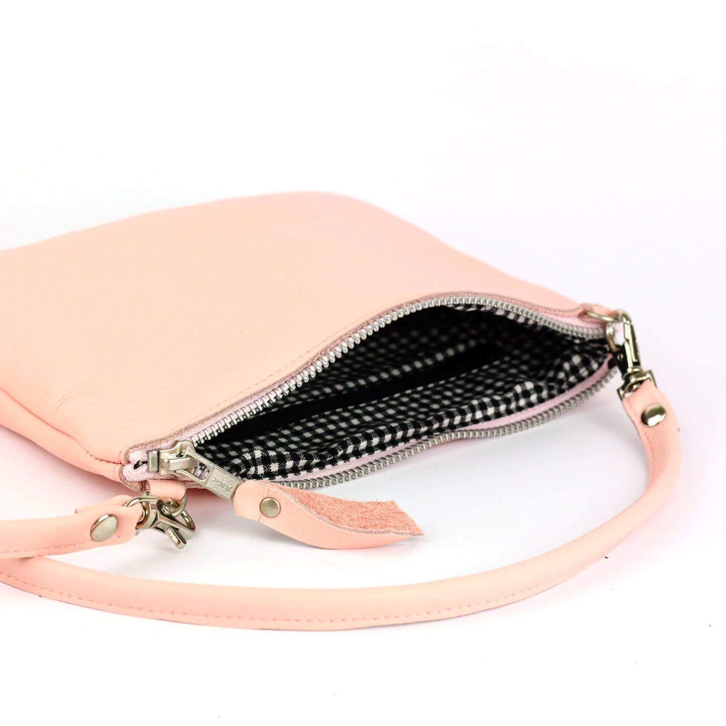 Pink Leather Crossbody